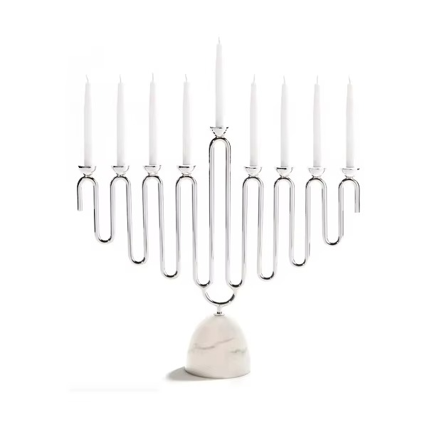 Marble Hanukkah Menorah